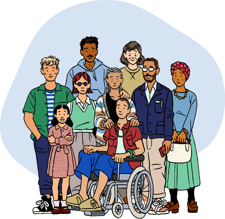 Illustration d'une famille